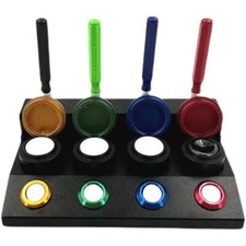 Oil Cups Stand in Die-cast Alloy 4 Containers Watch Repair Tool