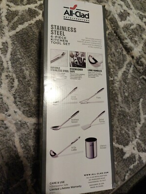 Professional Stainless Steel Kitchen Tool Set, 6-Piece