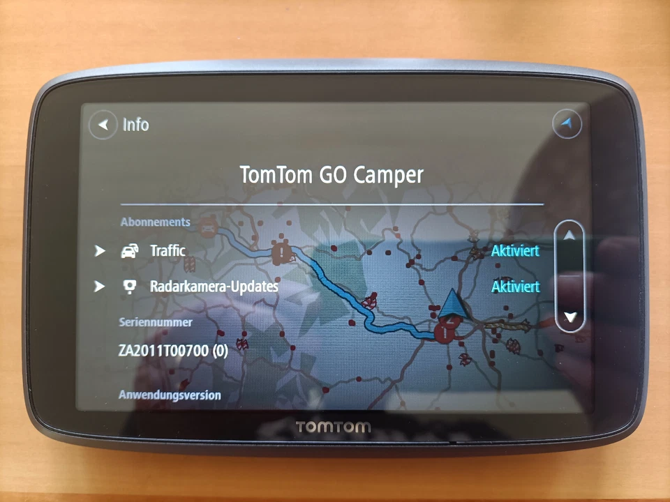 TomTom GO Camper World Navi, Lifetime Maps&Traffic&Radar ohne Zusatzkosten! - Bild 4 von 4