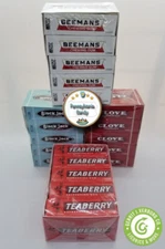 Gerrits 20 pack TEABERRY, BLACK JACK, CLOVE or BEEMANS Flavored Chewing Gum