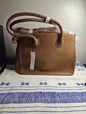 Sole Society Lexington Cognac Faux Leather Bag 