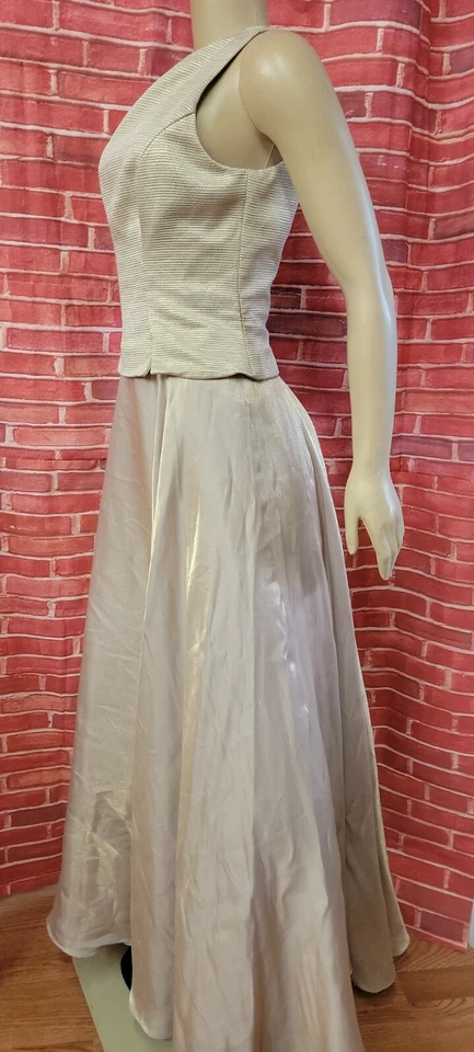 JS COLLECTIONS LIGHT GOLD FORMAL DRESS GOWN WOMEN'S Size US 14 #C1 - Image 3 of 4
