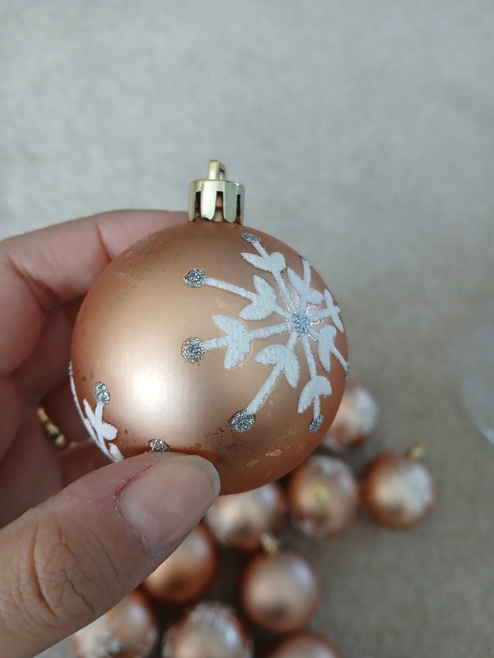 baubles christmas tree decorations gingerbread colour joblot eBay