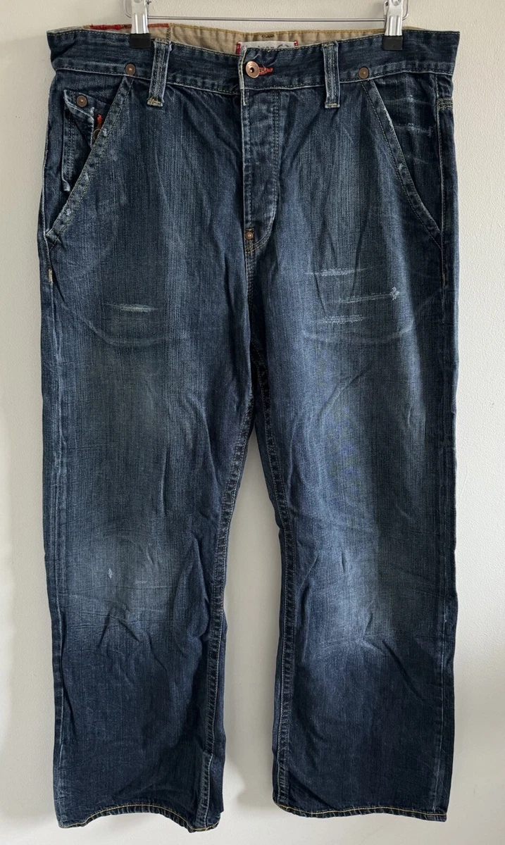 Jeans Firetrap Coupe Comfort Anti - Taille 32/30 - Délavé Bleu - Homme