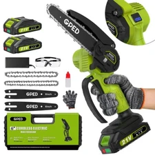 Mini Chainsaw, 6 inch Portable Electric Chainsaw Cordless, Handheld Chain Saw