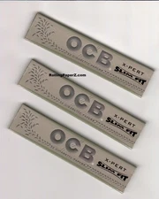 New 3 Packs OCB "X-PERT" King Size Slim Fit Ultra Thin Cigarette Rolling Papers