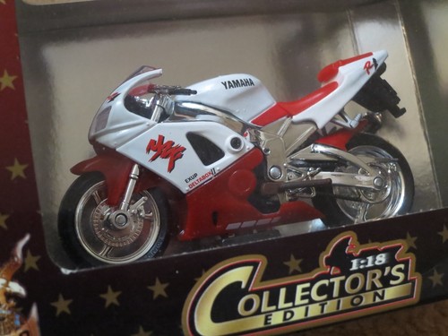 Motocicleta fundida a presión Yamaha YZF-R1 1:18 FIRMA DE CARRETERA TOTALMENTE NUEVA - Imagen 8 de 8