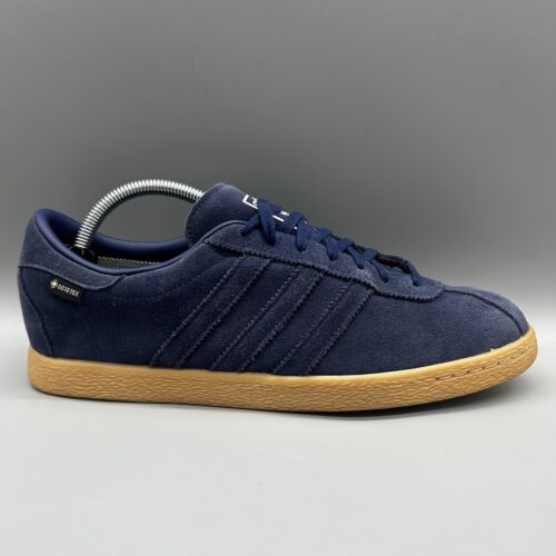 Adidas Orange Tobacco Gtx Size ? Exclusive H03153 Dark Blue Gore-tex Mens UK 8 - Picture 2 of 9