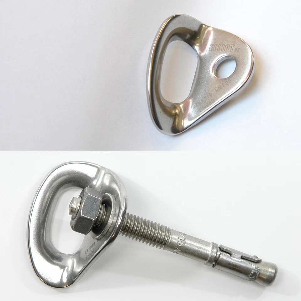 ELLIOT ST Elliot Bohrhaken aus Edelstahl (Inox/Rostfrei), 25 kN, Ø 10mm, Variante zur Wahl