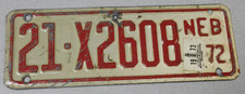 1973 Nebraska trailer license plate