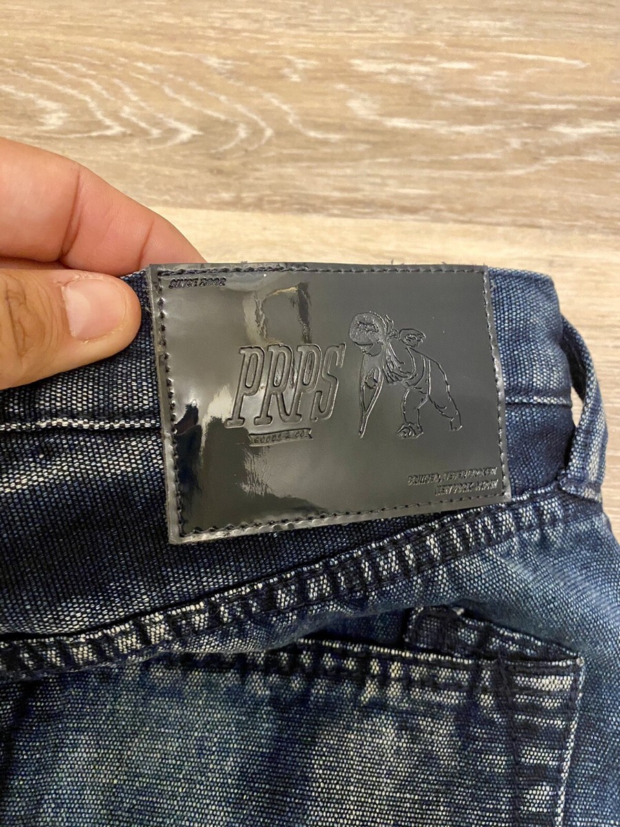 PRPS Indigo Distressed Button Fly Denim Jeans - Men's Size 32 | eBay