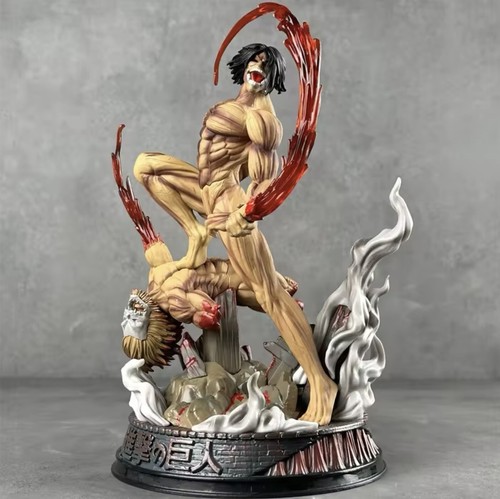 Action Figure Eren Yeager Titan 29cm Attack on Titan Statua da Collezione Manga - Foto 6 di 6