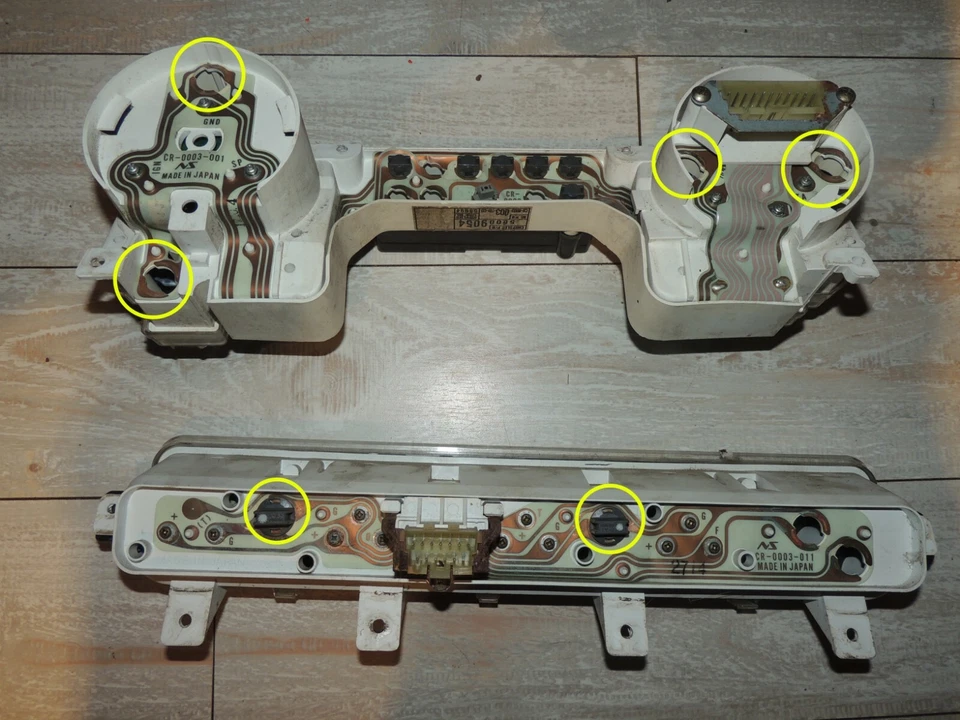 Cuadro de instrumentos LED azul hielo para Jeep 92 95 Wrangler YJ Foto 2 de 4