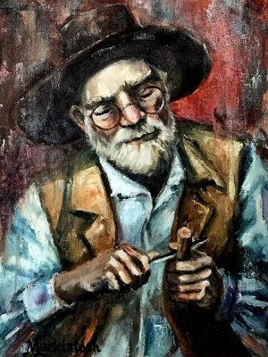 The Whittler: spends a lot of time each day honing his skill into a work of art.