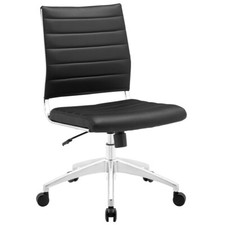 Modway Furniture Jive Armless Mid Back Office Chair, Black - EEI-1525-BLK