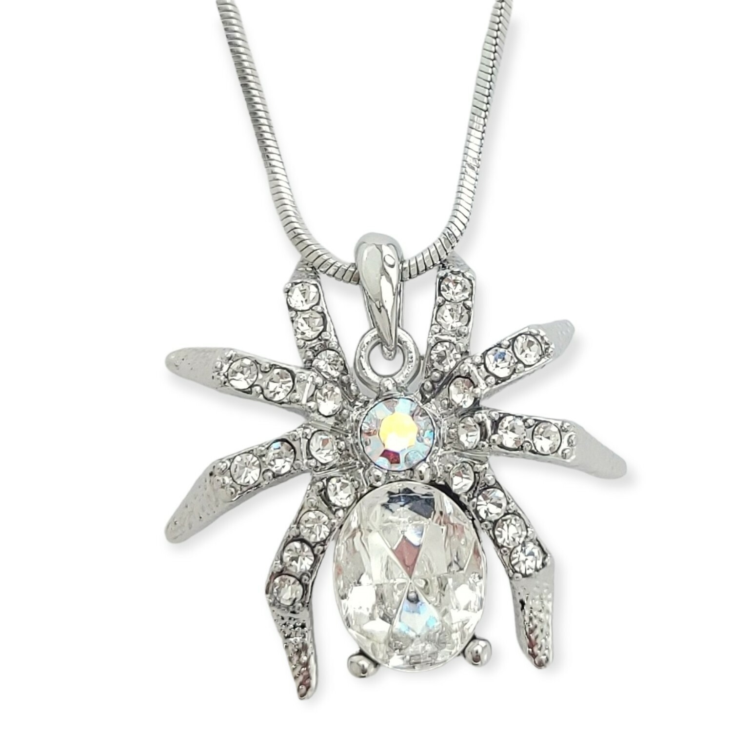 Swarovski Crystal Spider Necklace Elegant Gift Pendant Jewelry