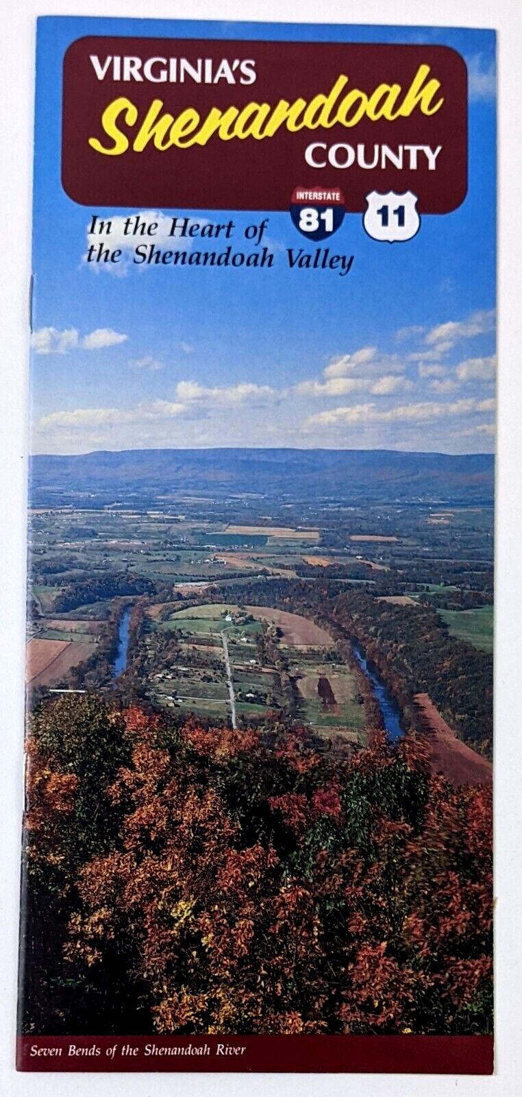 1994 Shenandoah County Virginia VTG Travel Brochure James Brook Mauerertown VA