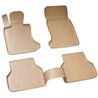 Gummi Fussmatten Passend FüR Bmw 5Er E60 E61 Limo Touring | 2003-2010 | Beige