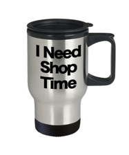 Shop Mug Travel Coffee Cup Funny Gift for Coffee Pet Donut Shopping Surf Machine
