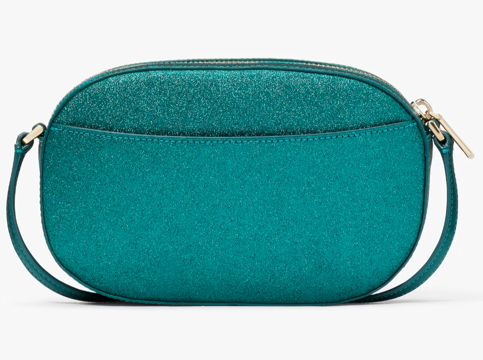 Kate Spade Glimmer Teal Green Oval Crossbody Bag KE459 Purse