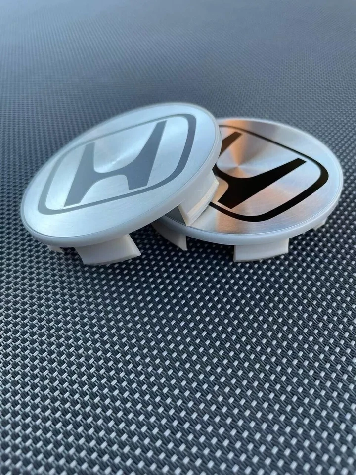 HONDA SET OF 4 SILVER Metallic 69 mm/2.72in Wheel Center Caps - FITS MOST MODELS - Image 4 of 4