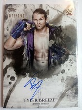 WWE Tyler Breeze 2018 Topps Undisputed On Card Autograph SN 79 of 199