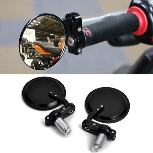 Espejos retrovisores laterales redondos con barra de mango de motocicleta de 7/8" para R1200R G310R F800R K1200R - Imagen 3 de 11