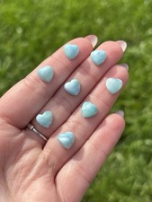 Larimar Mini Heart Crystal Polished Gemstone Dolphin Stone High Quality