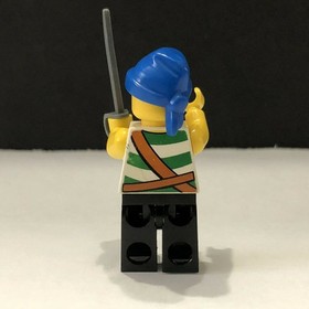 Lego 6240 Kraken Attackin' Pirate Green White Stripes Blue Bandana Figure pi096