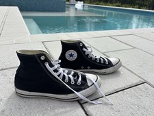 Converse Chuck Taylor All Star High Top Black/White Sneakers 8.5 M, 10.5 W