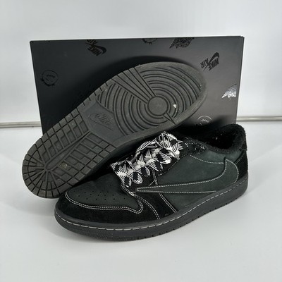 Size 12   Travis Scott x Air Jordan 1 Low OG Black Phantom DM7866-001 w/ Box