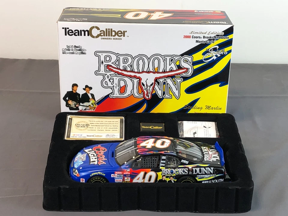 Equipo Calibre 1:24 Diecast STERLING MARLIN 2000 COORS BROOKS DUNN Monte Carlo Foto 2 de 4