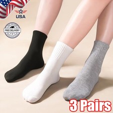 3 Pairs Men Women Ankle/Quarter Crew Socks Sport Casual Cotton Socks Ankle Socks