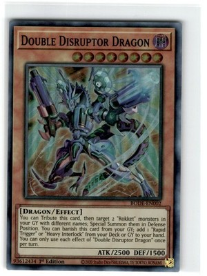 Yu-Gi-Oh! Double Disruptor Dragon 1st Edition BODE-EN002 Lightly Played Super