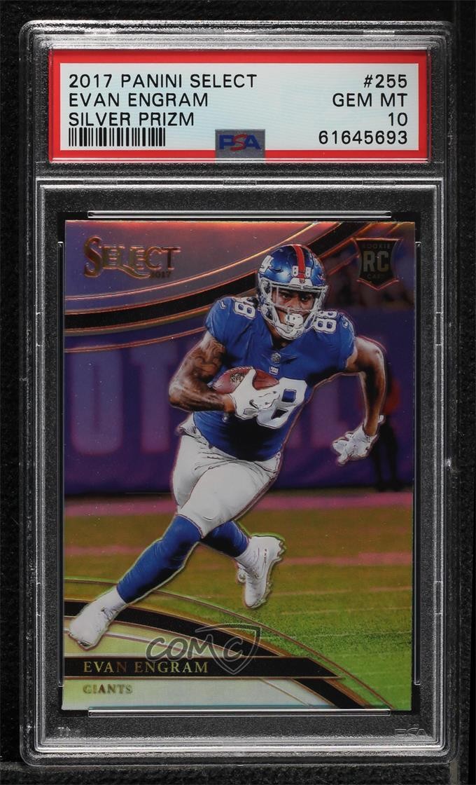2017 Panini Select Field Level Silver Prizm Evan Engram #255 PSA 10 GEM MT 0ma6
