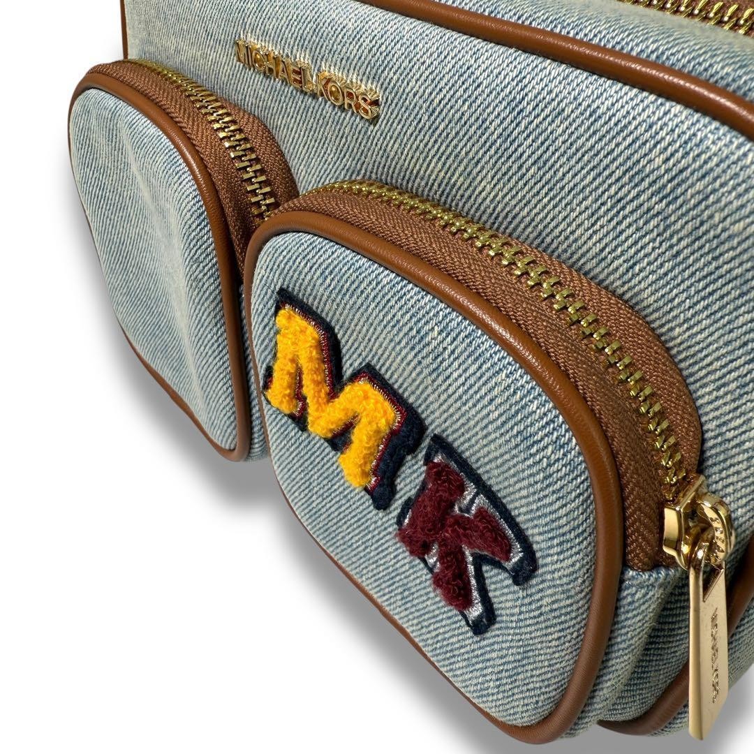 Michael Kors Denim Patchwork Camera Bag Crossbody… - image 17