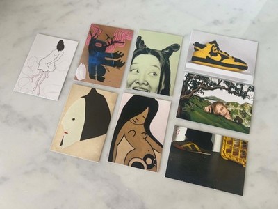 RARE COLLECTABLE Gallerie Helium Cowboy art cards 3'' x 4'' Set of 8 Scope Miami 2