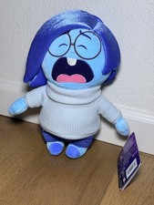 Disney Parks Inside Out 2 Sadness Crying 11" Plush NWT 2024 Pixar
