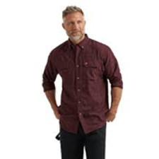Wrangler Riggs Workwear Technical All-Season Long-Sleeve Button-Down Shirt for