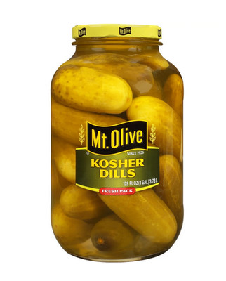 Mt. Olive Fresh Pack Whole Kosher Dills Pickles, 128 fl oz jar