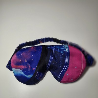 Wensli Silk Cover Eye Mask Starry Sky Design