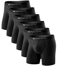 Mens Boxer Briefs, Merino Wool Men's Underwear, Breathable Boxer Shorts Soft ...