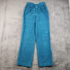 VTG Corduroy High Waist Pleated Trousers Women's 24x30 Jr's 11 Academia Gorpcore