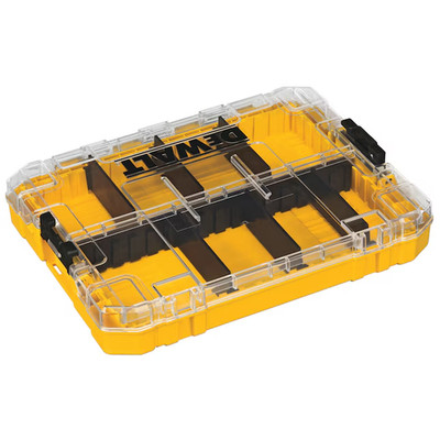 DEWALT ToughCase+ 6-Compartment Medium Plastic Small Parts Organizer Model #DWAN
