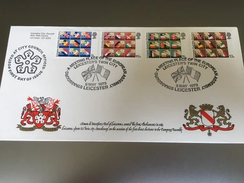 GB STAMPS RARE FIRST DAY COVER 1979 EUROPE LEICESTER CITY COUNCIL