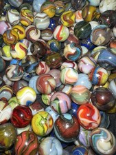 50 D.A.S. MIXED RUNS Marbles High Colors Swirls Aventurine Oxblood NM JABO