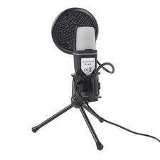 Gaming USB Microphone With RGB Light Desktop Wired Condenser PC Computer Mic