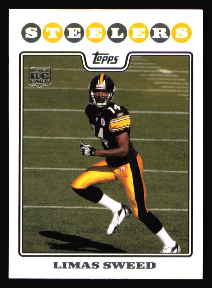 Limas Sweed Rookie 2008 Topps #362b Pittsburgh Steelers