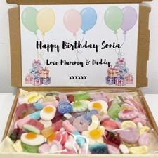 Happy Birthday Sweet Box Pick and Mix Sweets Personalised Letterbox Gift Present