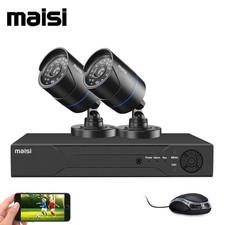 4CH 5MP Security Camera System CCTV DVR Home Outdoor Surveillance IP66 Kit IR